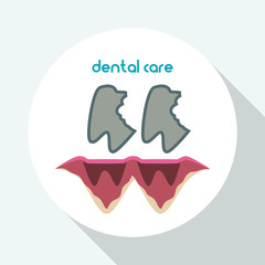 Dental care design. health concept. medical care icon