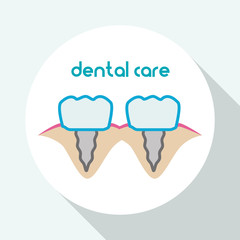 Dental care design. health concept. medical care icon