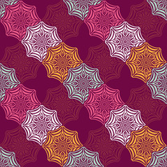 Ethnic floral seamless pattern