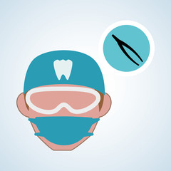 Obraz premium Dental care design. health concept. medical care icon, editable vector