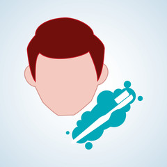 Dental care design. health concept. medical care icon, editable vector