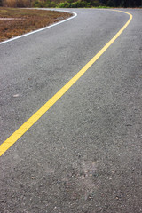 Obraz premium outdoor,The road curved path