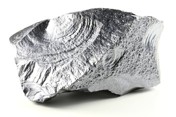 Silizium isoliert auf weißem Hintergrund 