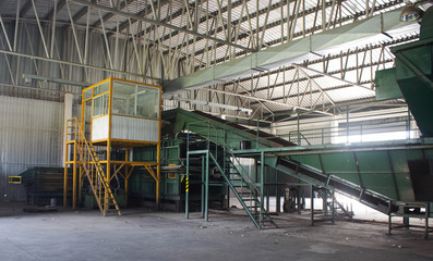 Old factory garbage,Waste recycling plant