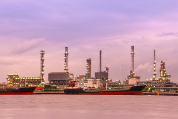 A oil refinery factory in Thailand