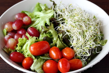 Assorted Vegetables Used As Ingredient of Bowl of Salad