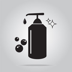 Household cleaning bottle icon