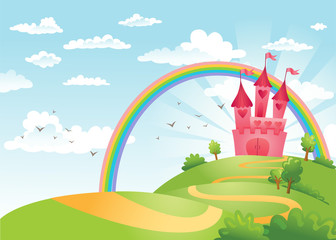 Fairy Tale castle. © azzzya