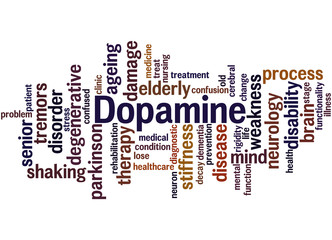 Dopamine, word cloud concept 5