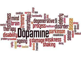 Dopamine, word cloud concept 9