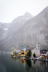 Late Afternoon at Hallstatt Historic Alps Village in Austria