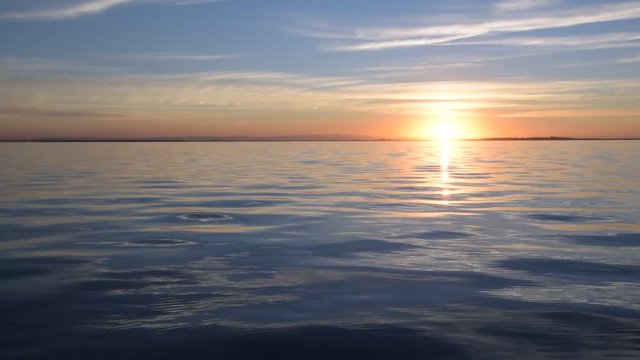 Calm Ocean at sunset