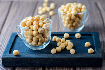 Puff croutons, small pastry balls, soup additive