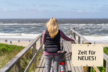 Fototapeta premium Zeit für NEUES!