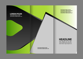 Trifold business brochure print template
