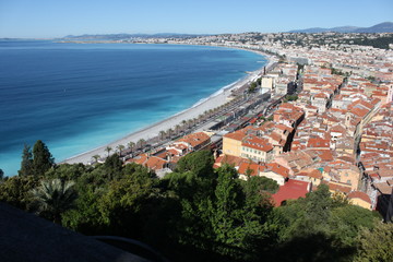 ニースの海岸線