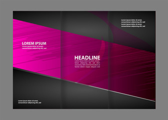 brochure design template vector trifold abstract
