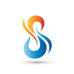 Infinity Fire Flame Logo