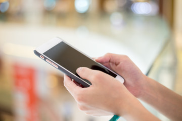 Woman use of smart phone