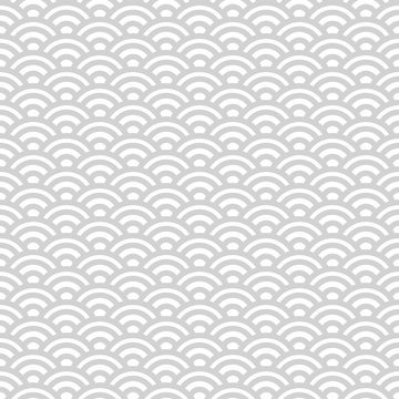 Gray and white japanese seamless pattern