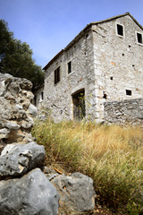 Fototapeta na wymiar Old authentic dalmatian house in Ivan Dolac, Hvar - Croatia