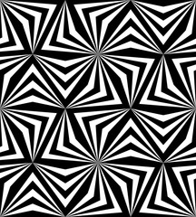 Vector Illustration. Seamless Polygonal Monochrome Pattern. Geometric Abstract Background