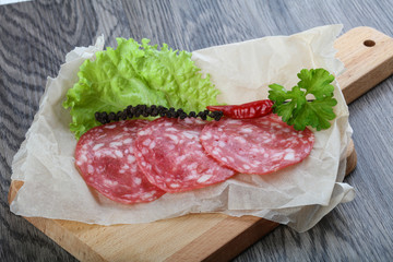Spanish salami sausage