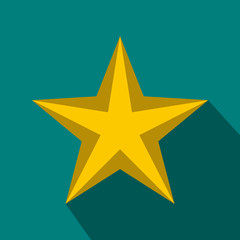 Star icon, flat style