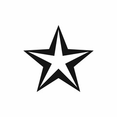 Star icon, simple style