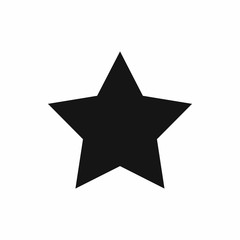 Star icon, simple style