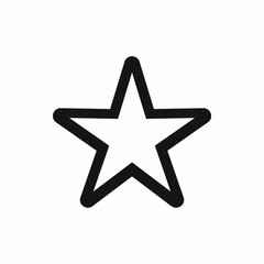 Star icon, simple style