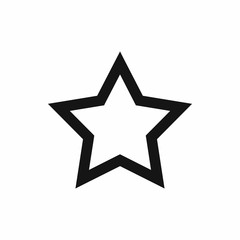Star icon, simple style
