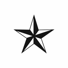 Star icon, simple style