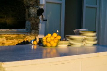 Стол в Греческом кафе