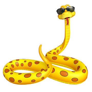 Snake cartoon character