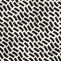 Vector Seamless Jumble Hand Drawn Diagonal Rectangles Pattern