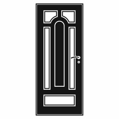 Front door icon in simple style