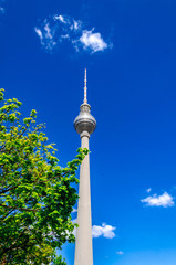 Naklejka premium Berlin_Fernsehturm_Europa_Deutschland