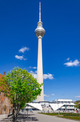 Naklejka premium Berlin_Fernsehturm_Europa_Deutschland