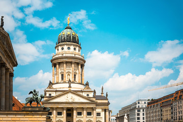 Typical Street view in Berlin with a population of approximately