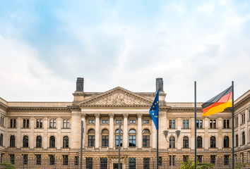 Typical Street view in Berlin with a population of approximately