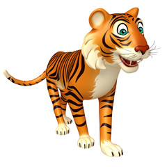 walk Tiger cartoon character