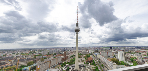 Obraz premium Berlin_Fernsehturm_Europa_Deutschland