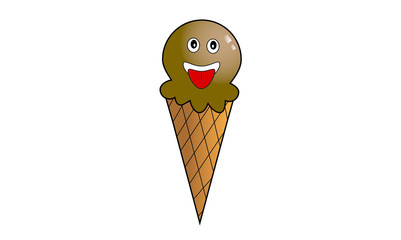 Ice cream cartoon illustrations. Illustration of chocolate ice c