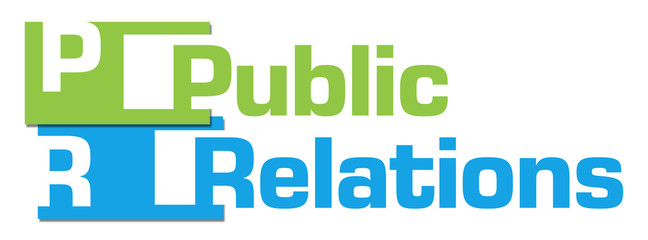 Public Relations Green Blue Abstract Stripes 