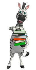 Plakat cute Zebra cartoon character