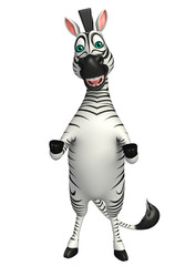 Naklejka na ściany i meble funny Zebra cartoon character
