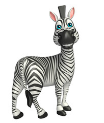Naklejka na ściany i meble funny Zebra cartoon character