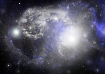 Fototapeta premium galaxy in a free space