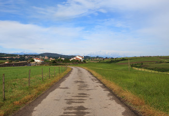 Road near Tonanes, Cantabria, Spain 
